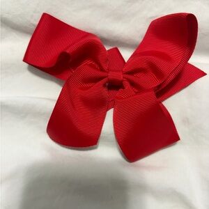 Red Bow Hair Accessory for Kids